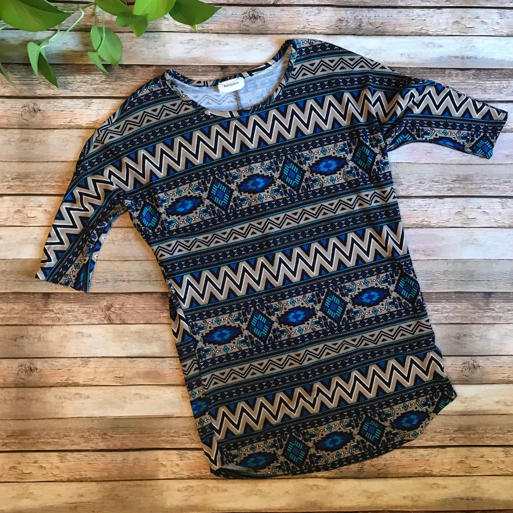 Tribal Print Fascination Sweater Dress